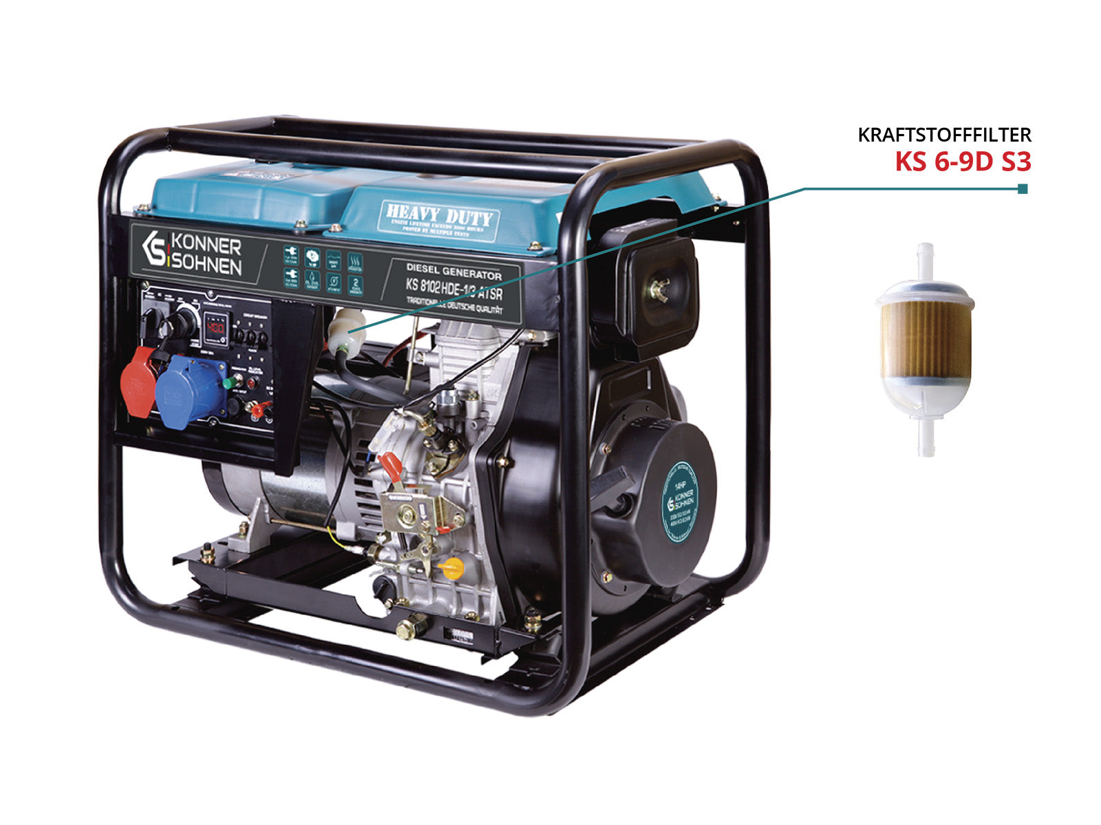 k-nner-s-hnen-ks-6-9d-s3-kraftstofffilter-f-r-diesel-generatoren image 1