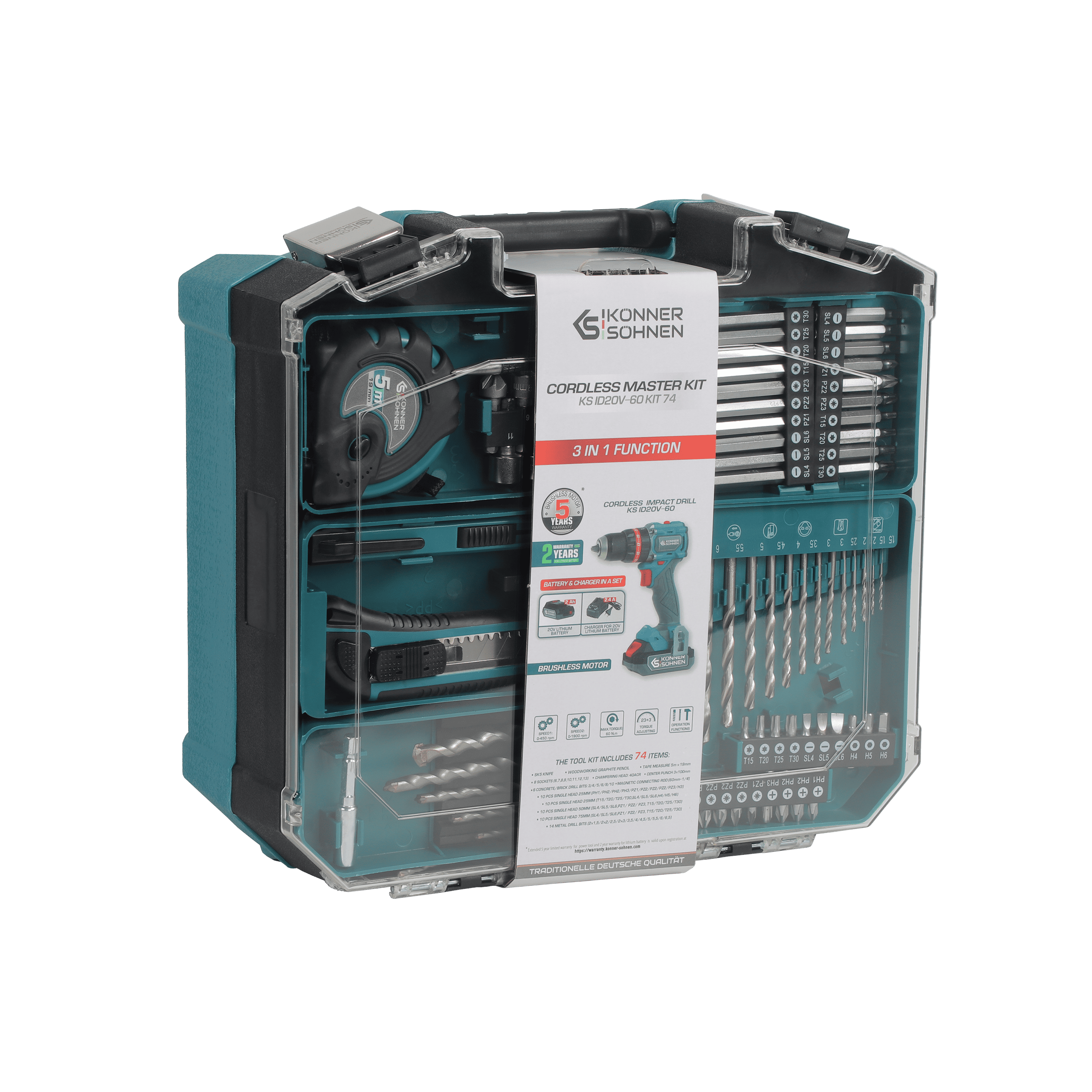 k-nner-s-hnen-ks-id20v-60-kit-74-kabelloses-meister-set-20v image 3