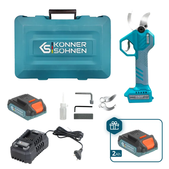 k-nner-s-hnen-ks-cps20v-40-case-plus-akku-gartenschere-20v-im-koffer image 1