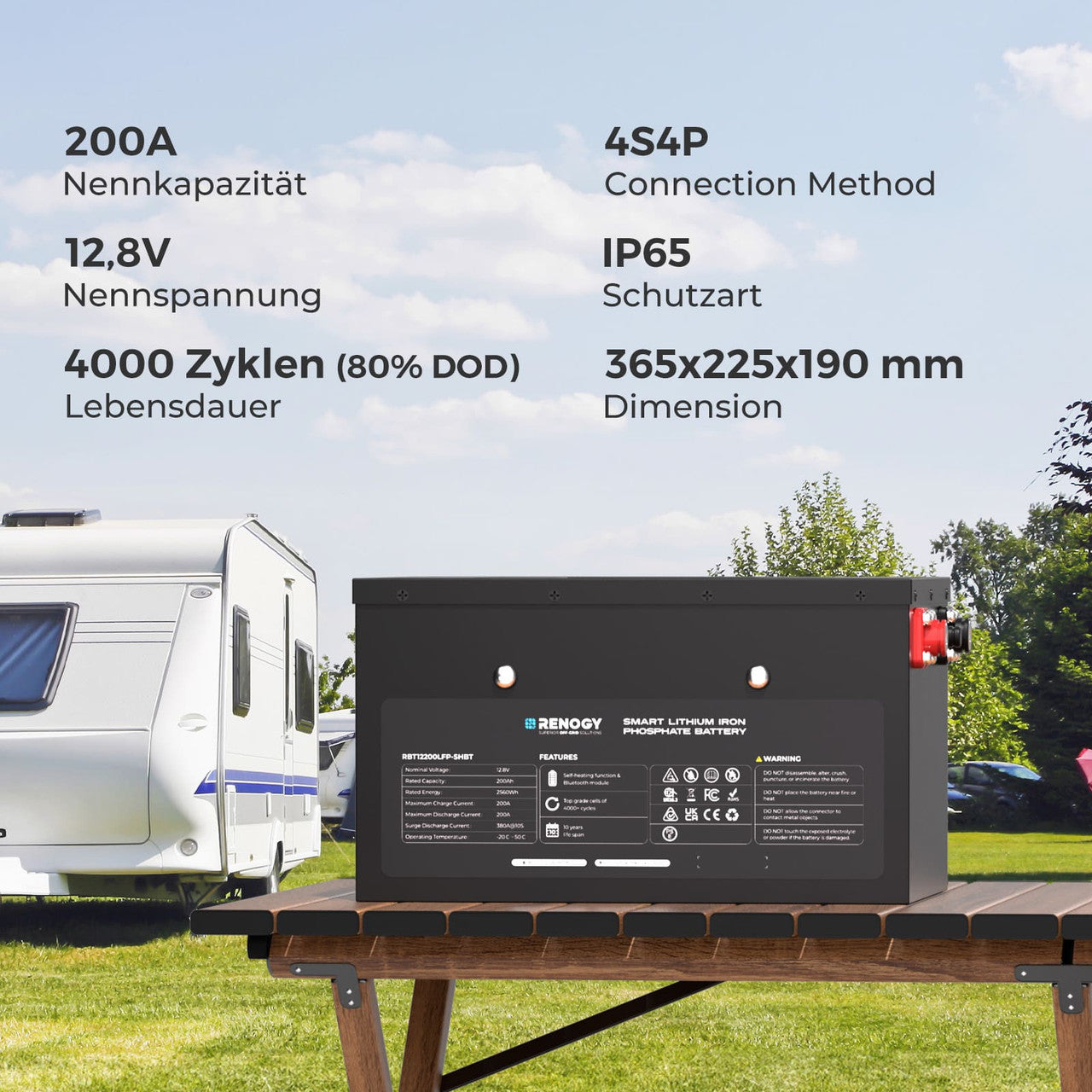 renogy-pro-untersitz-lifepo4-batterie-12v-200ah-mit-bluetooth image 2