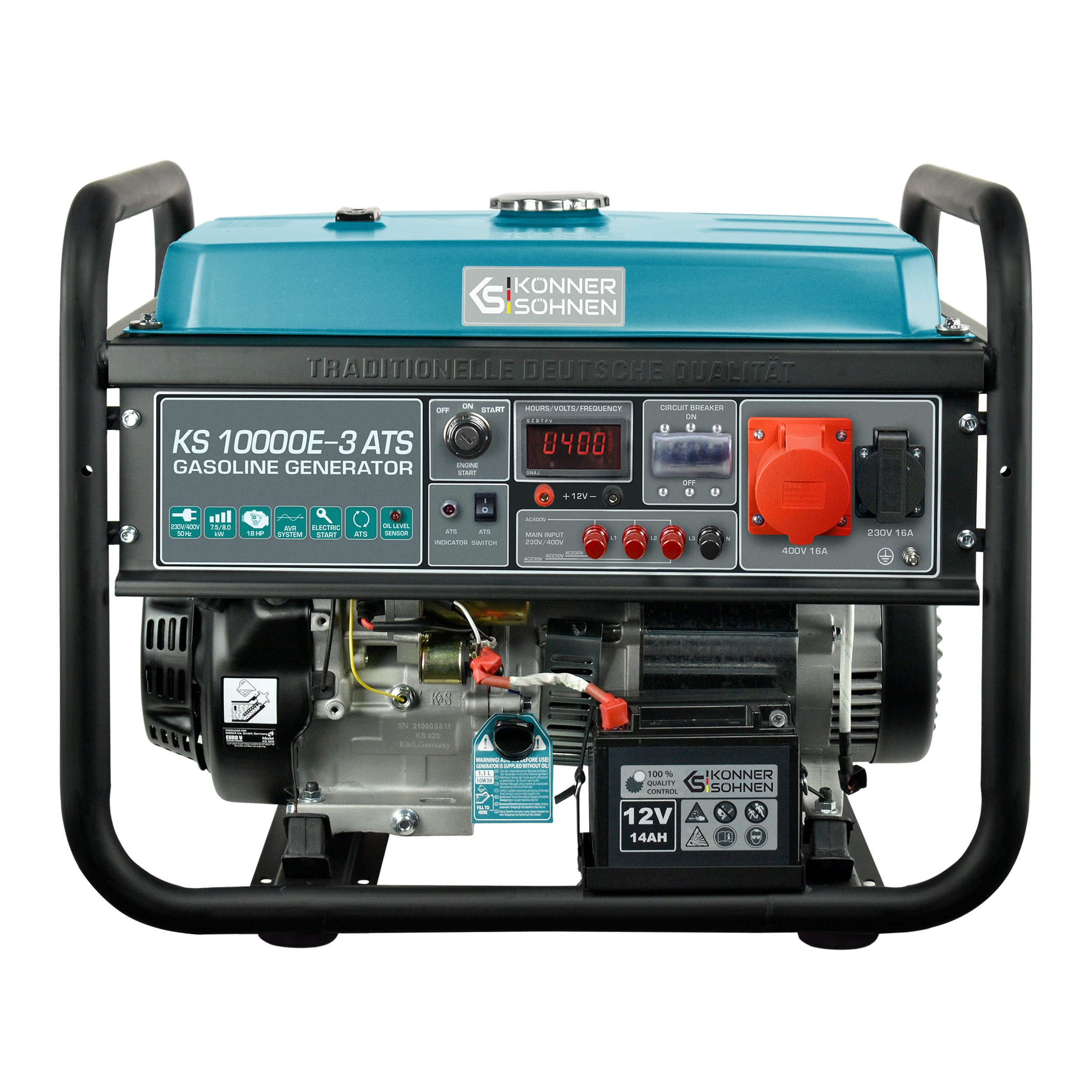 k-nner-s-hnen-ks-10000e-3-ats-benzin-generator-400v-mit-ats image 1