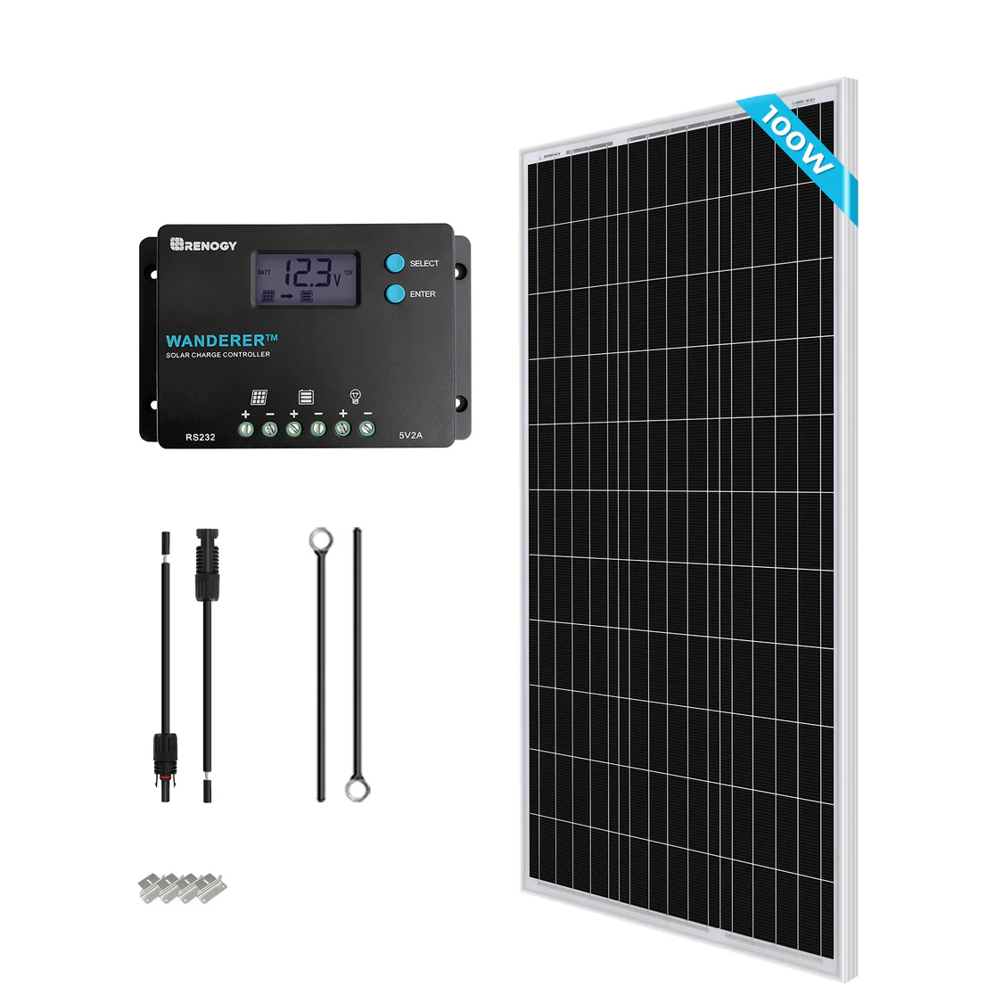 renogy-100w-solaranlage-12v-mit-10a-pwm-laderegler-f-r-wohnmobile image 1