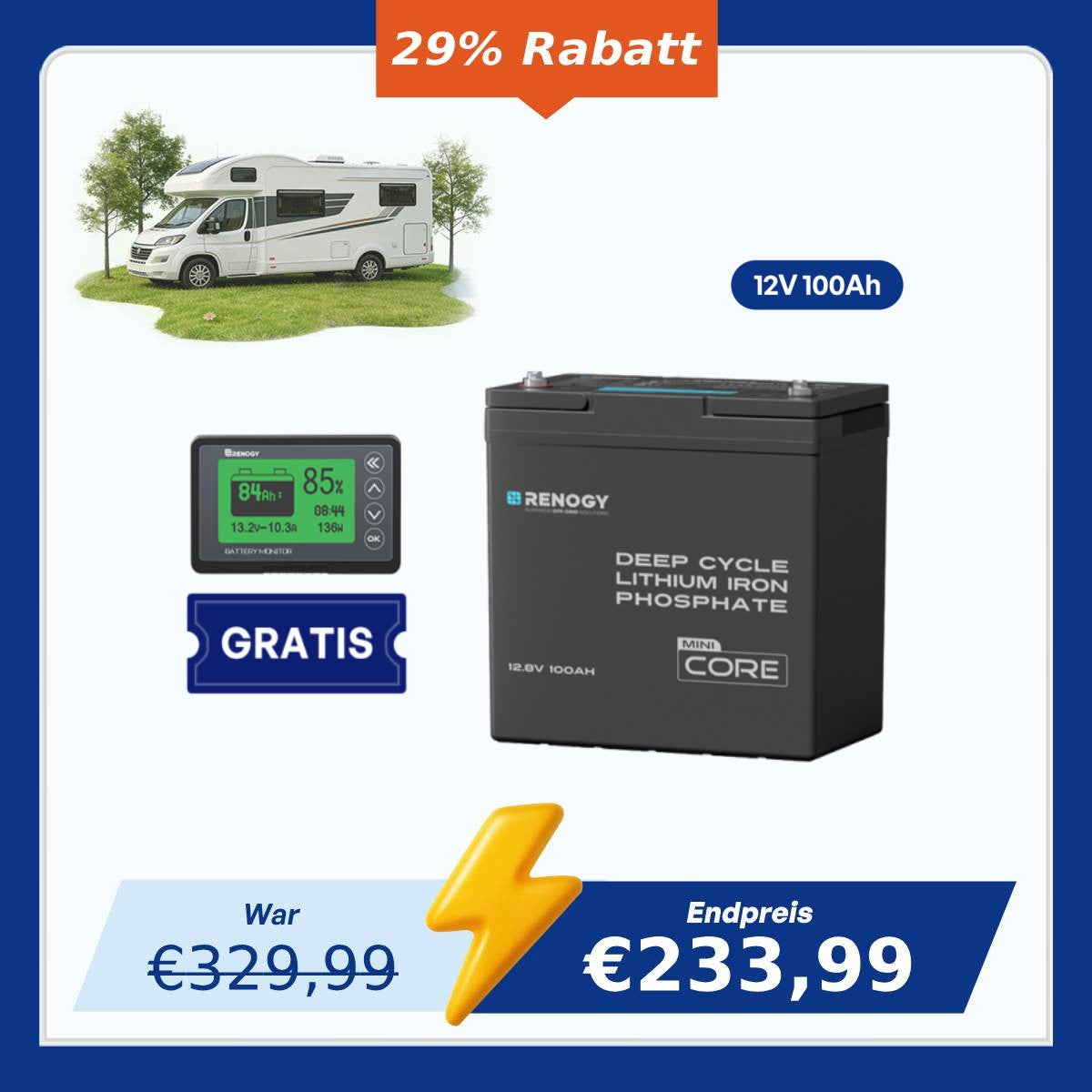 renogy-core-mini-12v-100ah-lifepo4-lithium-batterie image 1