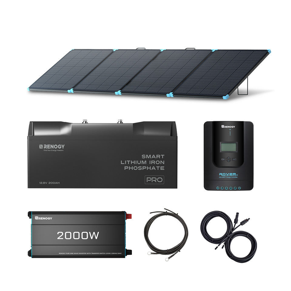 renogy-2-kwh-notfall-backup-system-mit-400w-solartasche-12-8v-200ah-pro-batterie image 1