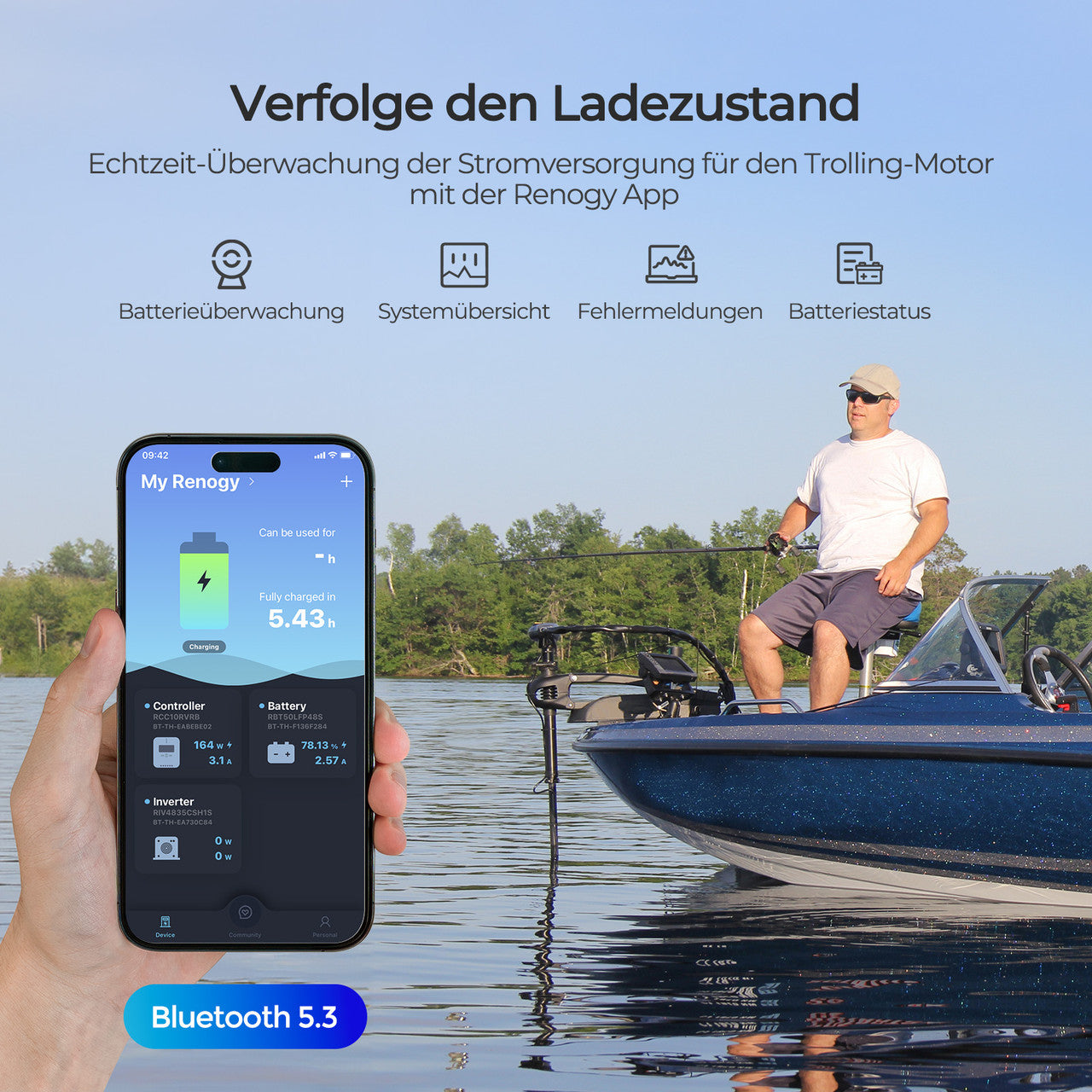 renogy-core-trolling-motor-12v-100ah-lifepo4-batterie-mit-bluetooth-ip67 image 5
