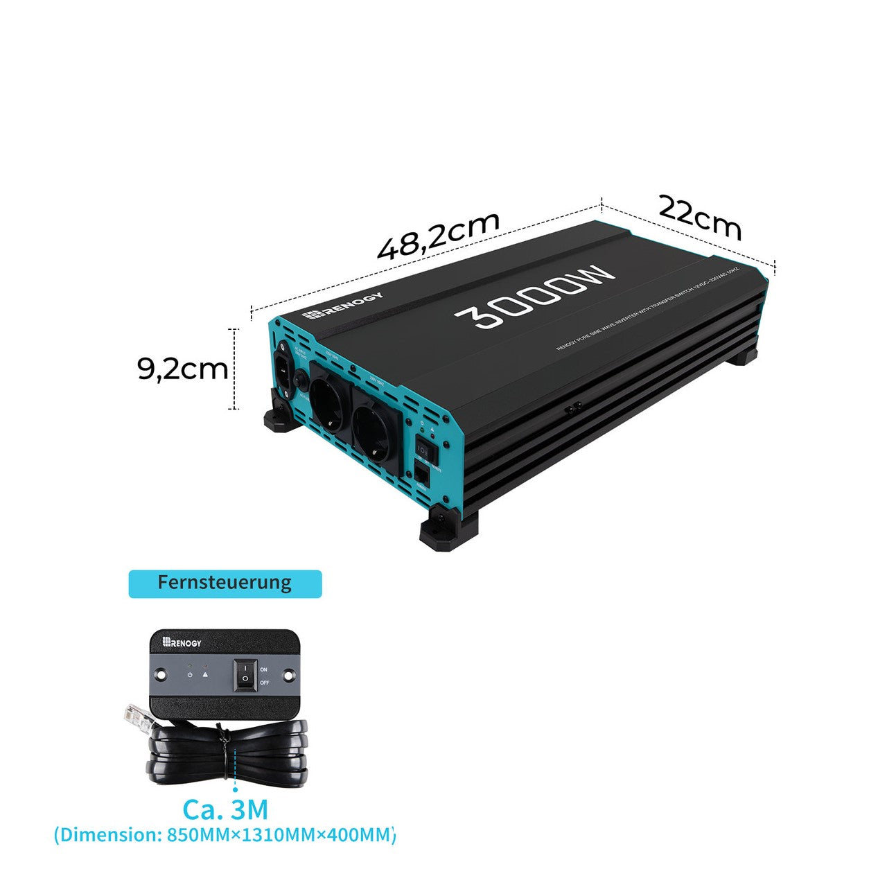 renogy-5-12-kwh-wohnmobil-solaranlage-mit-core-200ah-3000w-wechselrichter-50a-la image 8