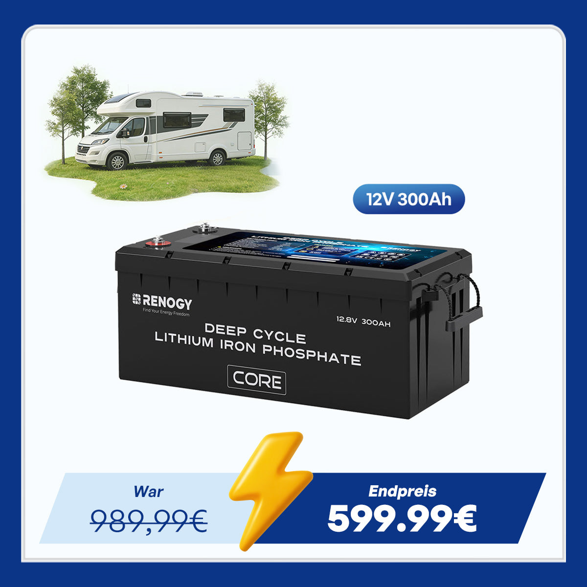 renogy-core-12v-300ah-lifepo4-lithium-batterie-mit-selbstheizung image 1