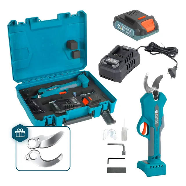 k-nner-s-hnen-ks-cps20v-32-case-plus-akku-gartenschere-32-mm image 1