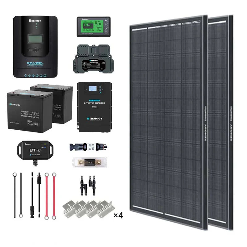 renogy-2-kwh-400w-12v-solarpanelsystem-mit-batterie-wechselrichter-und-laderegle image 6