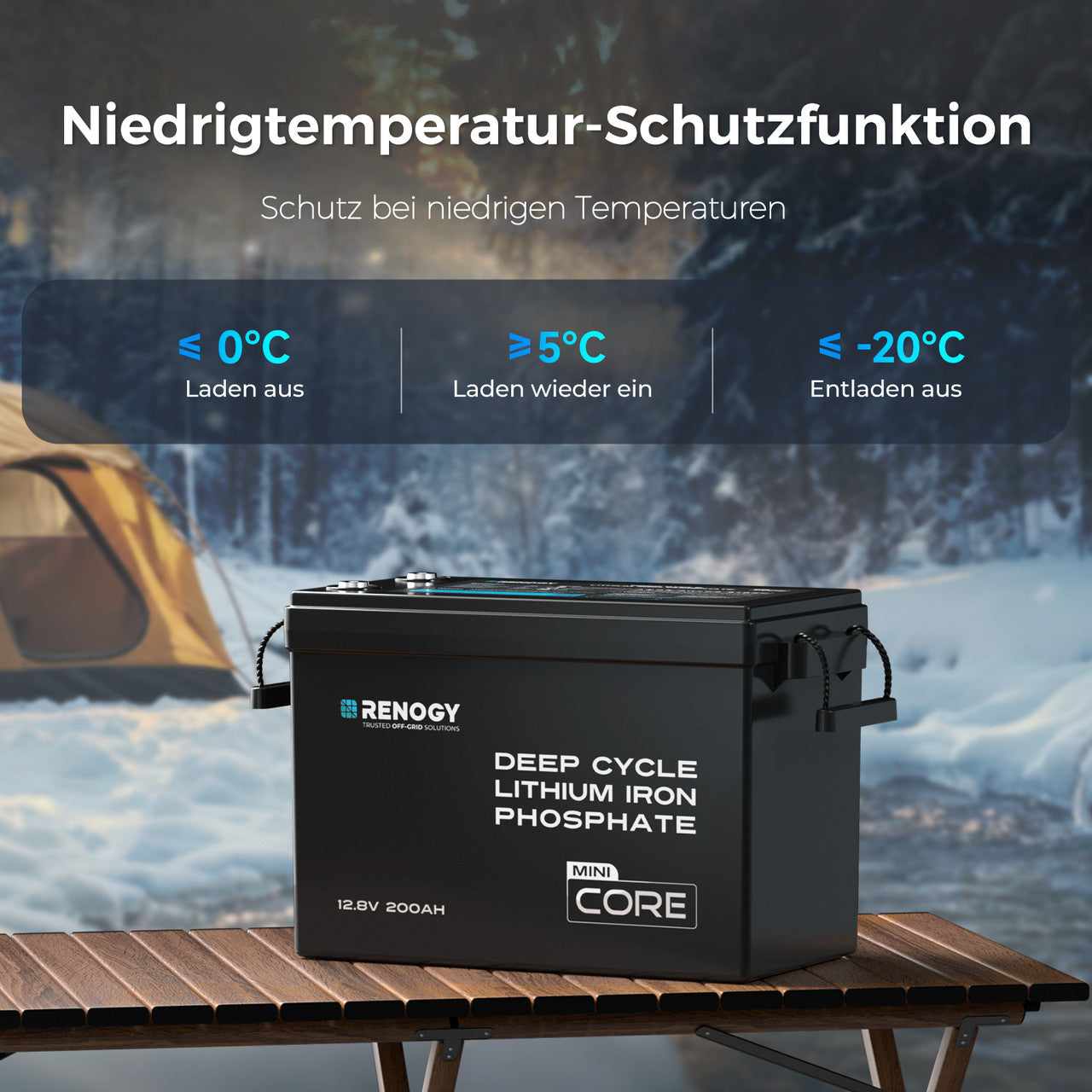renogy-core-mini-12v-200ah-lifepo4-batterie-mit-niedrigtemperaturschutz image 3