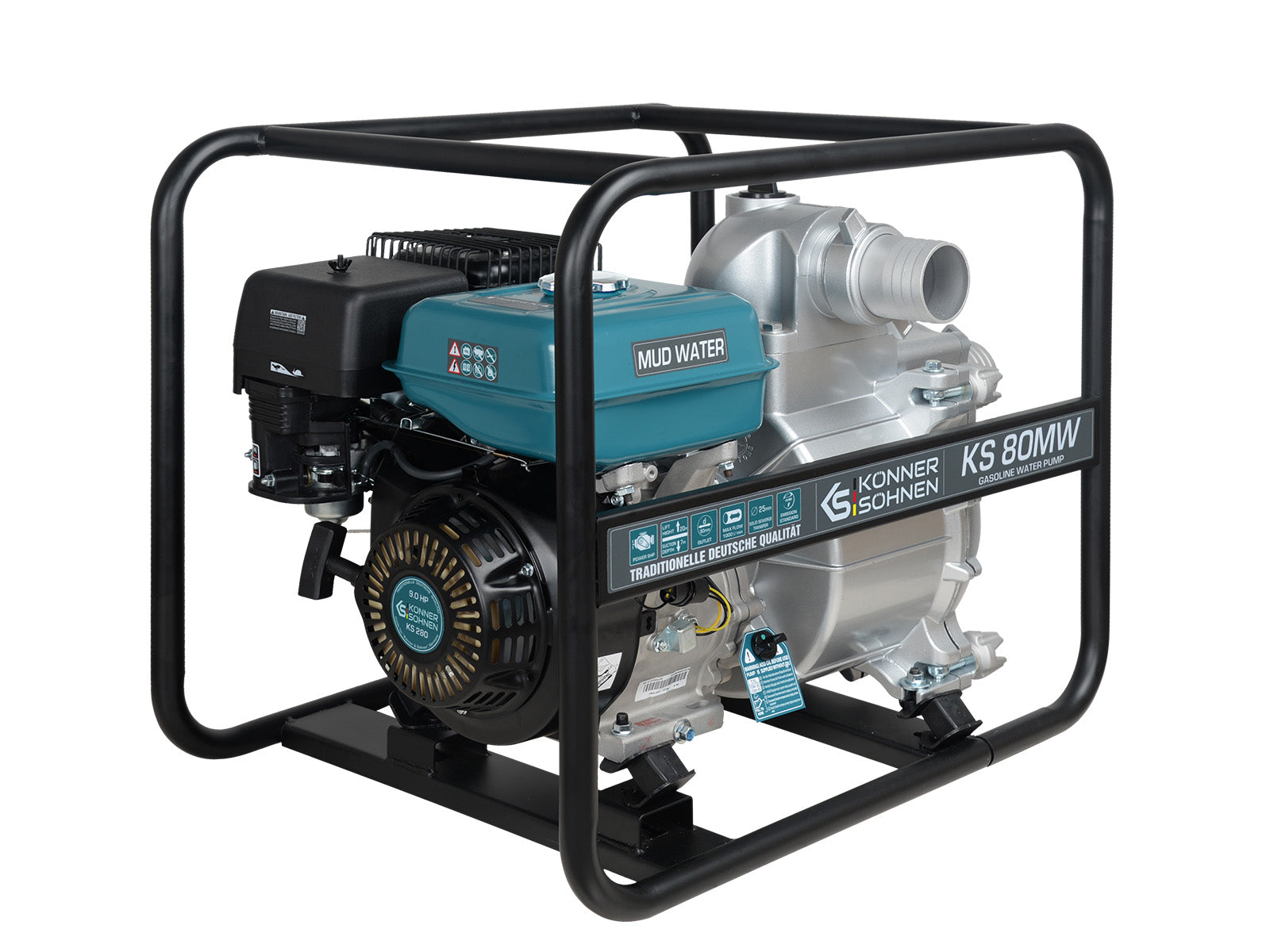 k-nner-s-hnen-ks-80mw-benzin-motorpumpe-schlammpumpe-1000-l-min-20-m image 2