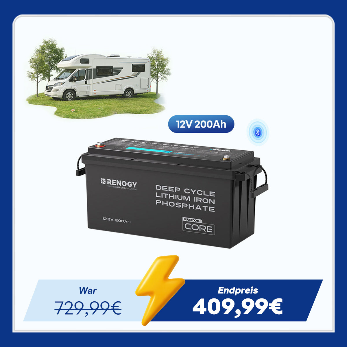 renogy-core-12v-200ah-lifepo4-lithium-batterie-mit-bluetooth image 1